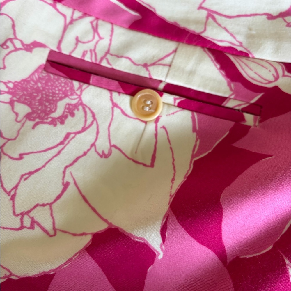 Trina Turk Floral Pink Wide-Leg Pants - Picture 7 of 11